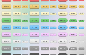 Pressable CSS Buttons – 多种颜色和形状的CSS按钮