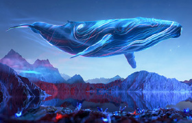 努比亚：震撼视听——鲸鱼翱翔在湖山之境