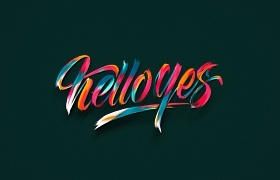HelloYes-字体设计