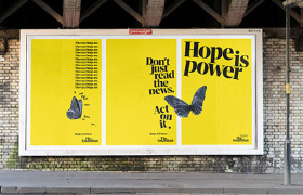 英国卫报创意广告：希望的力量，就像一场蝴蝶效应