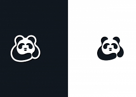 黑白熊猫LOGO设计