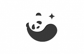 睡觉熊猫LOGO设计