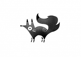 黑色狐狸LOGO设计