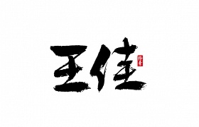 王佳书法字体