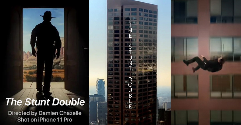 爱乐之城导演用苹果拍了支竖屏大片，讲述替身的故事