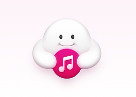 cloud_music 云英文 图形