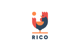 RICO鸡LOGO设计