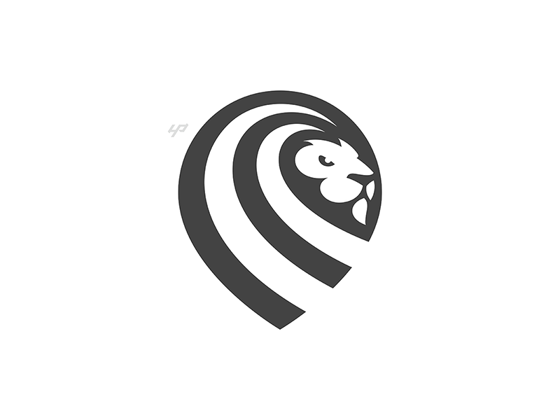 水滴狮子创意logo