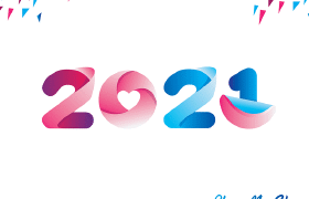 2021数字logo
