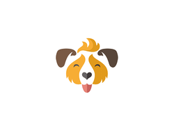 心形狗Logo设计创意