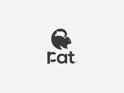 猫老鼠负空间Logo创意