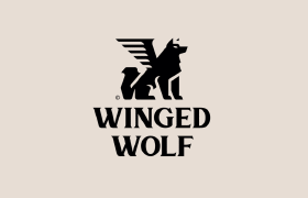 带翅膀的狼Logo设计