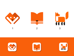 3个狐狸创意logo设计