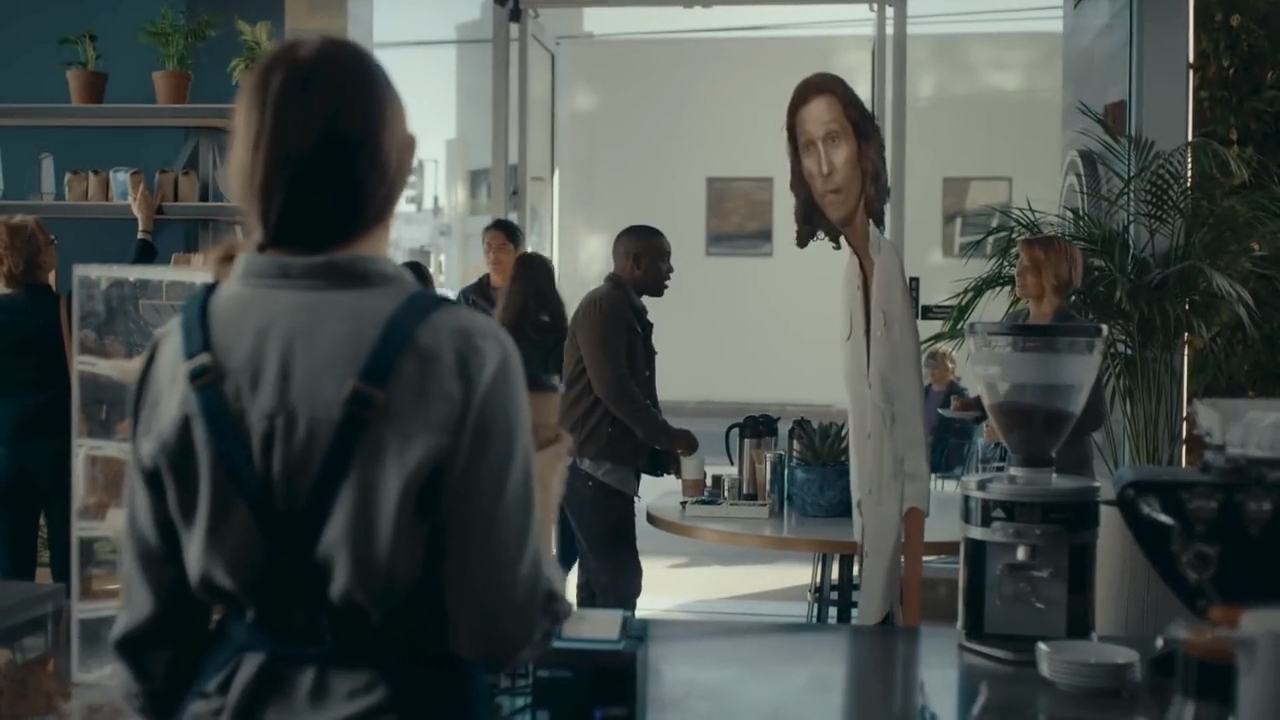 多力多滋2021超级碗广告：奥斯卡影帝马修·麦康纳变成纸片人了！